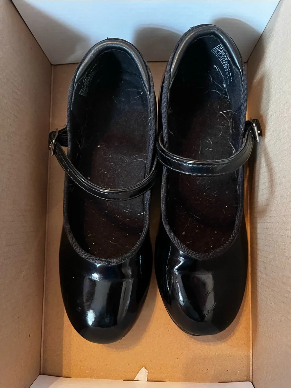 Weissman Girls Black Patent Mary Jane Dress Shoes